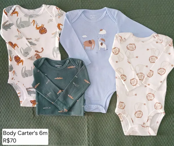 4 Bodys Carter's 6m Menino