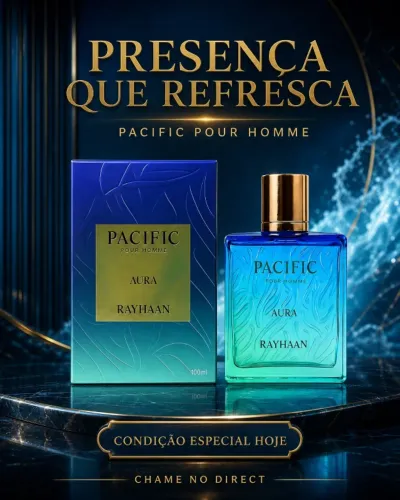 Perfume Árabe Rayhaan Pacific Aura Pour Homme Eau De Parfum 100 Ml