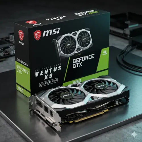 Placa de Vídeo MSI GeForce GTX 1650 Ventus XS OCV3 4GB D6