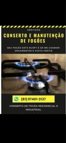 Manutenção de fogão a domicílio