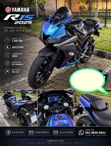 Moto R15 nova 1.300km contato *99