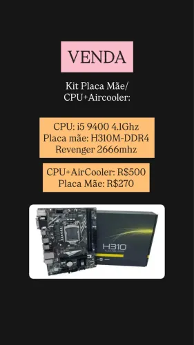 KIT PLACA MAE E CPU