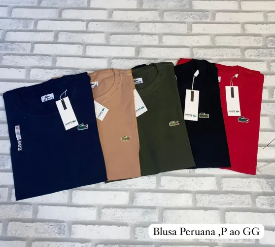 Camisas básica peruana do m g gg atacado e varejo