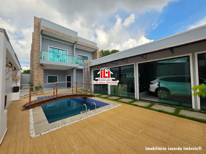 CASA EM MANACAPURU / CASA DUPLEX 5 QUARTOS SENDO 1 SUÍTE COM PISCINA E ESPAÇO GOURMET