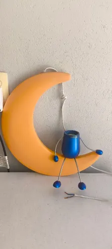 Luminária Infantil De Teto Massive Lunardo (homem Na Lua) - Vintage / Philips