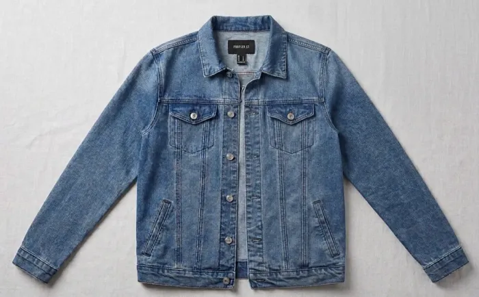 Jaqueta Jeans Forever 21 Azul Bordada