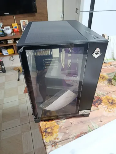 Gabinete Mancer CV300 Preto/Roxo - Praticamente Novo + Caixa<br>