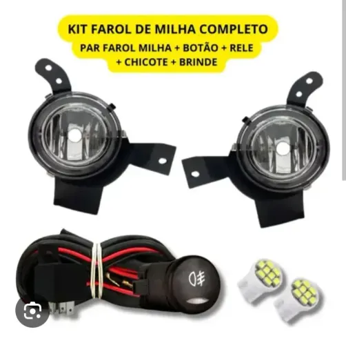 KIT COMPLETO FAROL DE MILHA