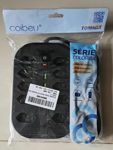Extensão Coibiu Bivolt 10 Tomadas com USB e USB-C
