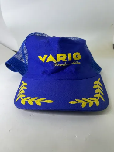 Boné piloto Varig colecionável vintage