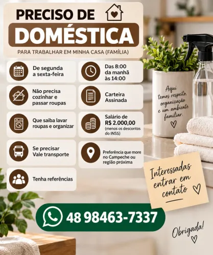 Preciso Doméstica
