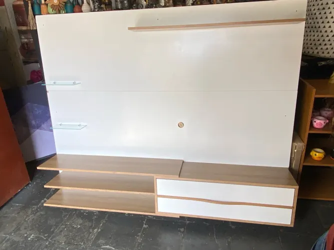 Painel para Tv até 65 polegadas branco 1 porta Promoção 