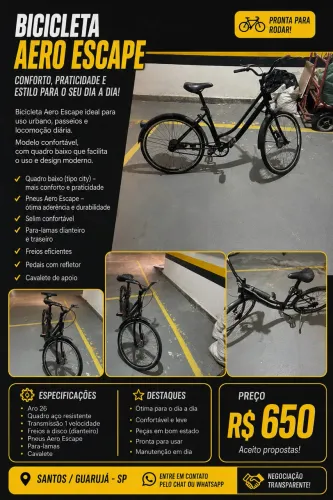 Bicicleta Aero Escape