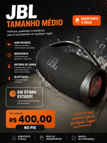 Jbl boombox3 tamanho médio 