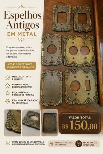 Espelhos tomadas antigo