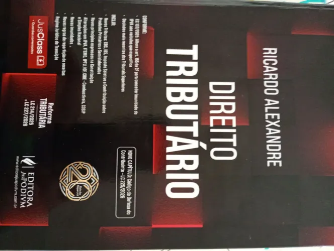 Livro de Direito Tributário de Ricardo Alexandre 2026