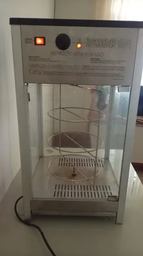 Vendo estufa de salgados giratória  
