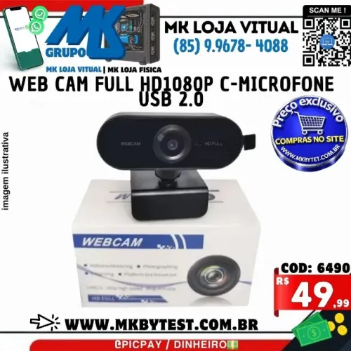 web cam Full Hd1080p C-Microfone USB
