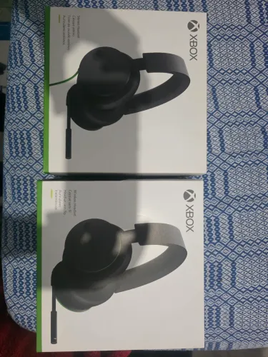 Caixa vazia headset da xbox com fio e sem fio