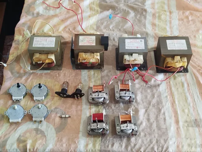 Peças para microondas 127 volts peças novas sem uso 