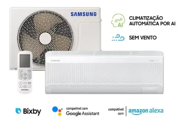 Ar-Condicionado NOVO Samsung WindFree Split Inverter 12000 BTUs  AI Wi-Fi 