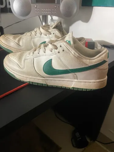Nike dunk couro 42 importado verde com branco