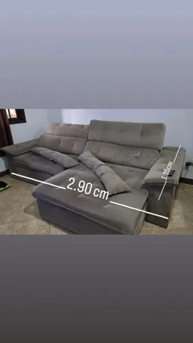 Sofá tamanho familia com chese dupla