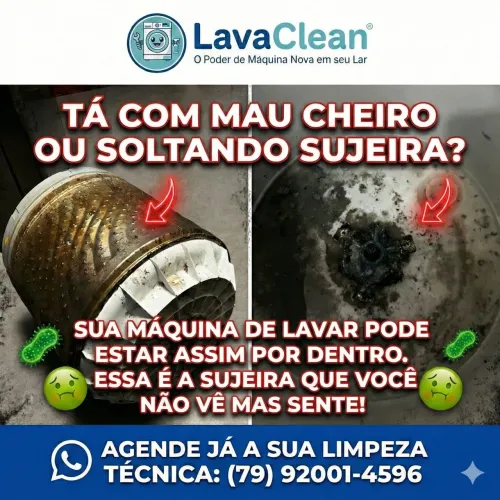 Máquina com Cheiro Ruim? Soltando sujeira? Limpeza Técnica Especializada