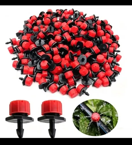 Kit 200 Gotejador Para Plantas Bico Irrigação de Jardim Regulável 70l/h Mangueira