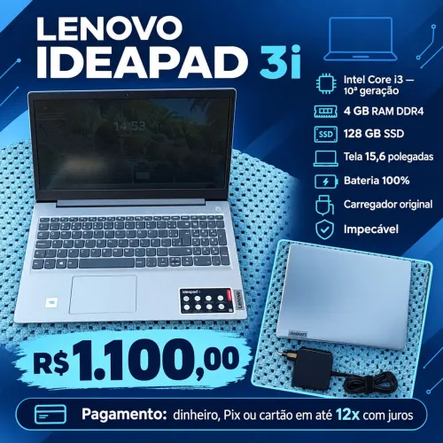 Notebook lenovo ideapad 3i Jundiaí SP interior