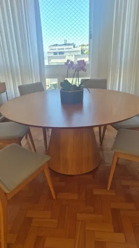 MESA DE JANTAR SAVOY - FREIJÓ NATURAL - LÍDER DESIGN