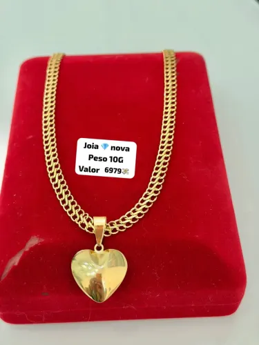 Colar de ouro 18k 10g Lacraia nova | Certificado de garantia