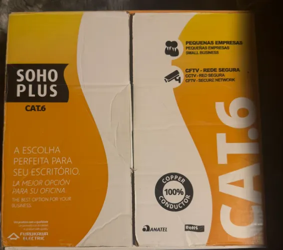Cabo de rede rj45 cat6 16m e cat5e diversas metragens