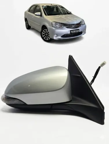 Retrovisor Toyota Etios Xls 2015/2021 Elétrico C/Pisca Direito (Usado)