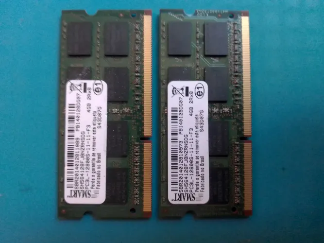 Kit Memória RAM Para Notebook 8GB DDR3L (2x 4GB) 1600MHz