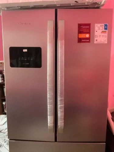 Geladeira inox Brastemp
