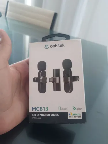 Kit 2 microfone lapela wireless (MC813) - NOVO