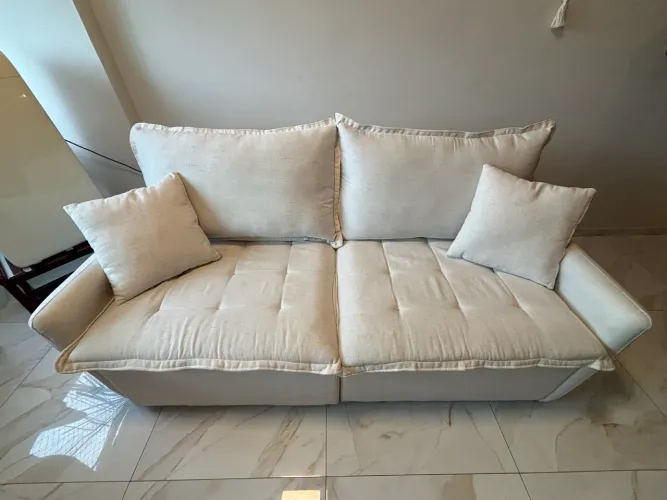 Sofá-cama em Linho