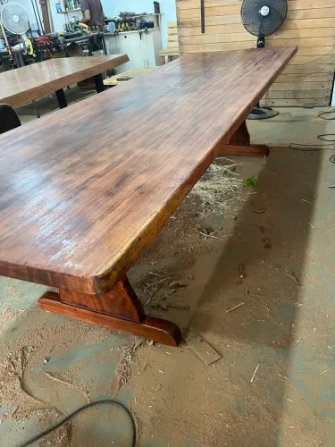 Mesa 3 metros madeira nobre 