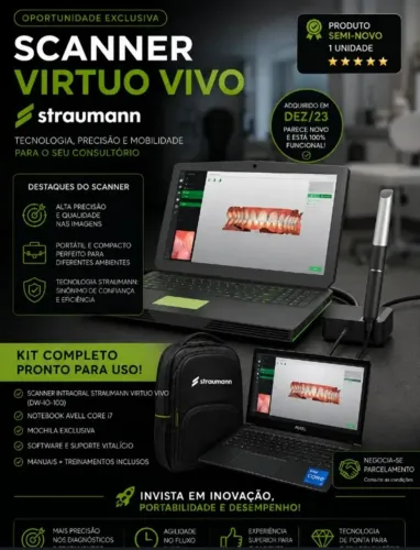 SCANNER INTRAORAL STRAUMANN VIRTUO VIVO + NOTEBOOK AVELL CORE i7