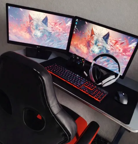 Setup Completo - C/ Cadeira Gamer (Jogos,estudos, trabalho)