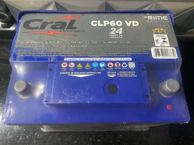 Bateria Cral 60AH Nova!