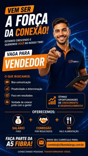 Vaga vendedor PAP