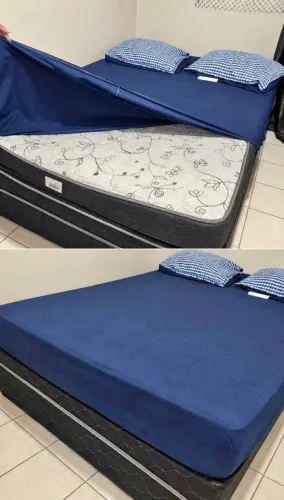 cama casal Base e colchão