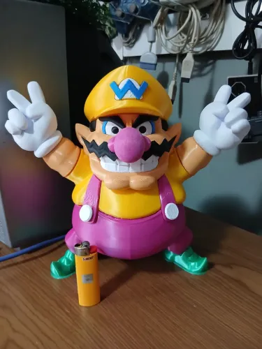 WARRIO BONECO 3D 30CM NINTENDO