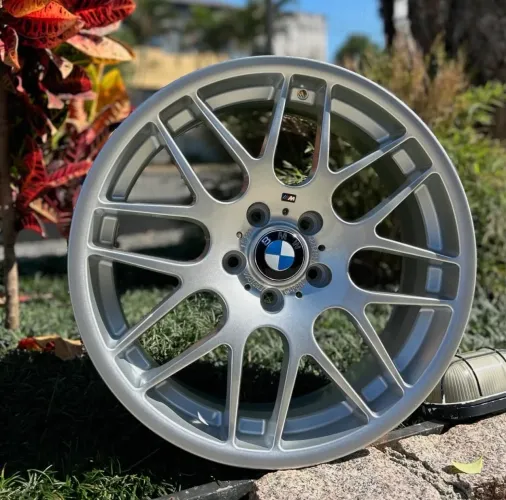 Jogo De Roda Bmw Style 163 Prata Brilhante 5x120 - 19x8,5 e 19x9,5 Offset 35/40