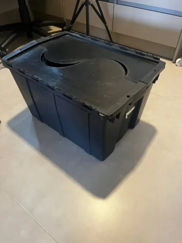Caixa Organizadora com Tampa Articulada 60L