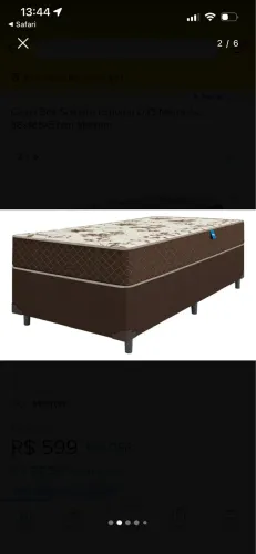 Cama Box Solteiro Gazin + Colchão