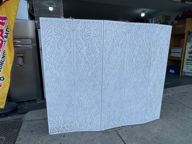Biombo Articulado Branco