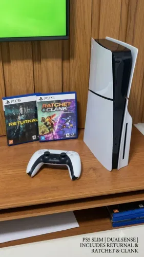 Ps5 slim mídia física + 2 jogos (entrego na caixa)